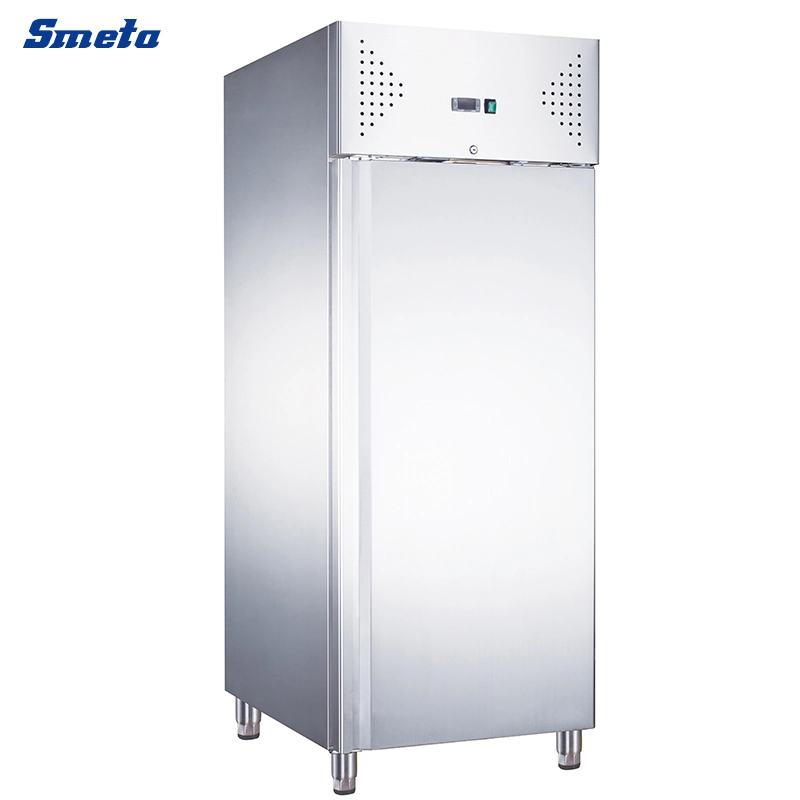 Smad Commercial 115V Kitchen Stainless Steel Solid Door Reach-in Refrigerator