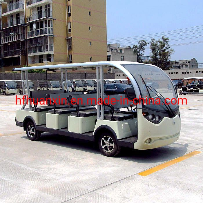 14 Sitzer 72V 7,5kW Electric Sightseeing Bus mit CE