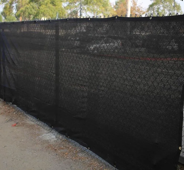 Material HDPE à prova de UV 8'X 50' Verde Fence Privacy Screen Tecido da cobertura do para-brisas tecido de malha de rede de proteção contra as sombras