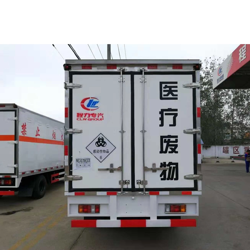 Isu-Zu Medical Waste Transfer Vehicle Hospital Clinical Waste Disposal Truck Medical Refuse Transfer Vehicle with Refrigeration Function