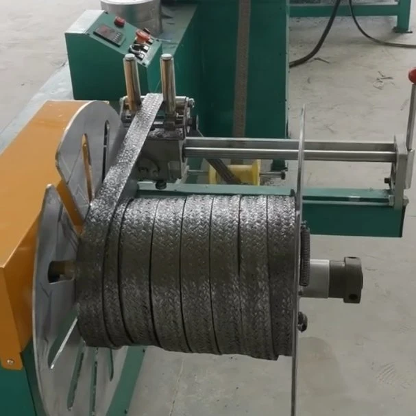 Automatic Vertical High Speed Lightning Protection Graphite Grounding Wire Braiding Machine