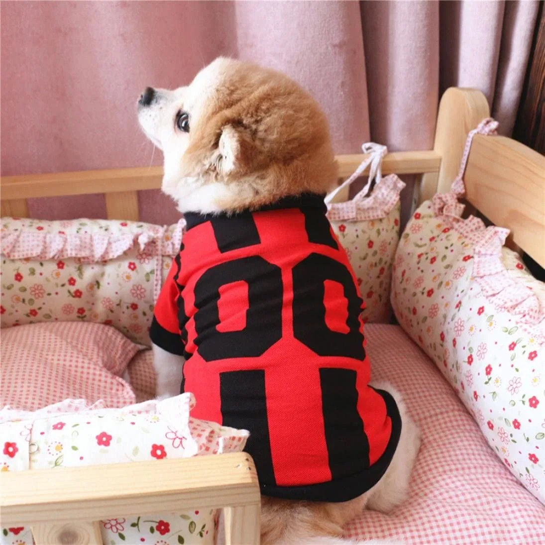 Comfortable Designer Pet Shirt Dog Clothes with Puppy Sport Summer Vest for Doggy T-Shirt and Outdoor and Indoor Apparel