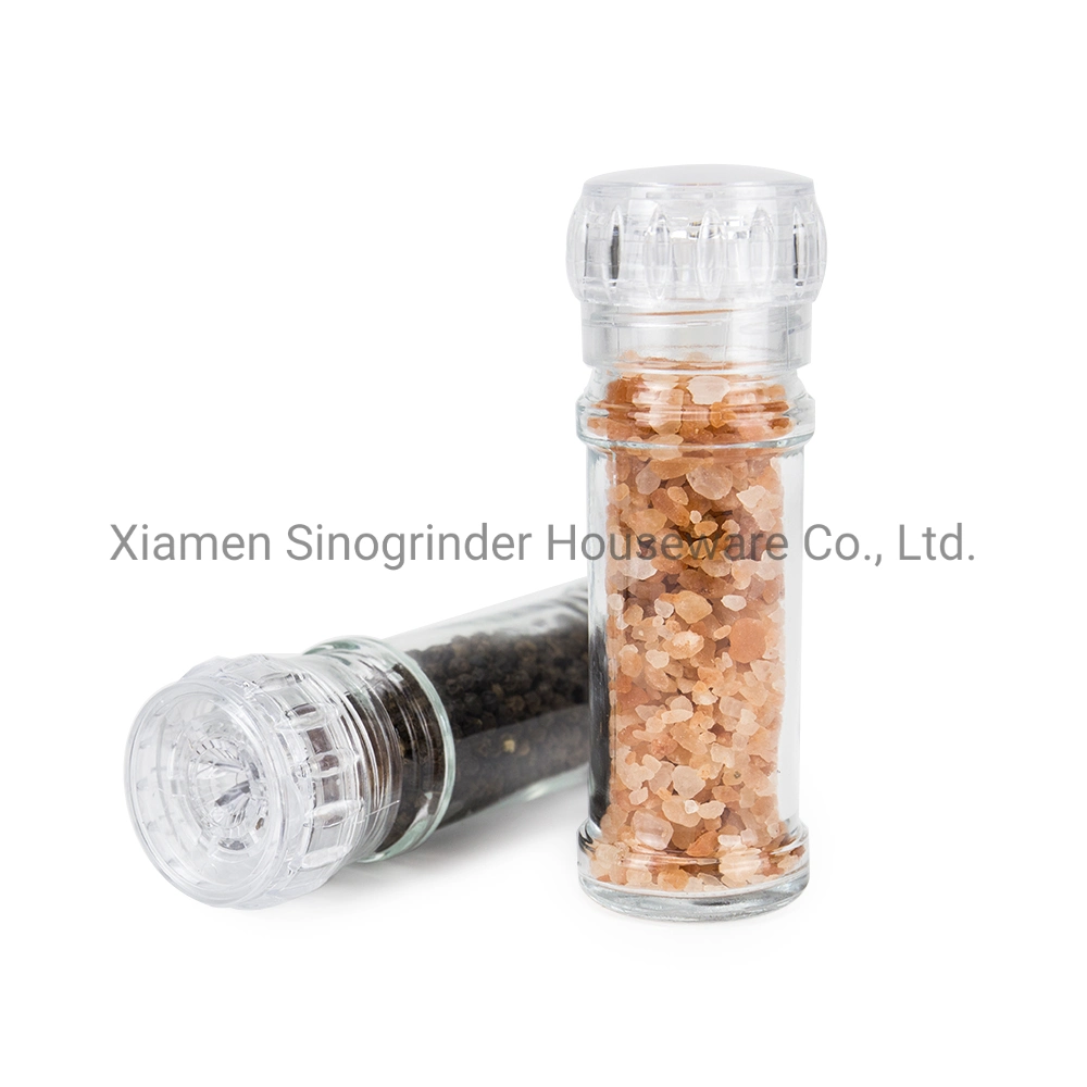 100ml Glass Bottle Spice Grinder Bottle Salt and Pepper Mill