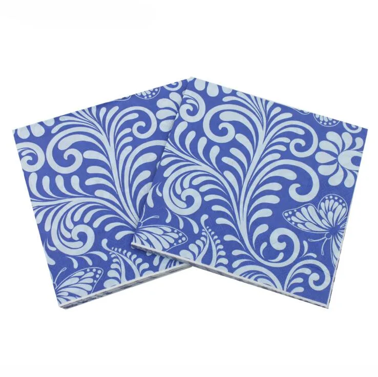 OEM Printed Pattern Table Tissue Paper Napkin