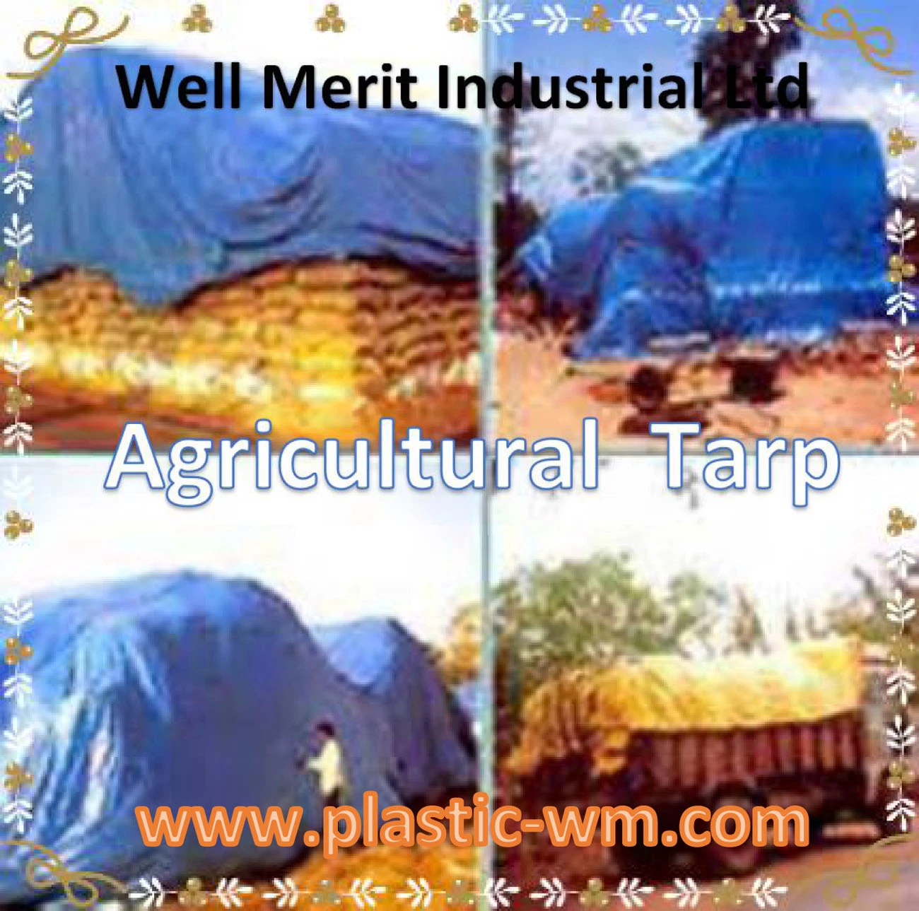 Tarpaulin azul resistente a la intemperie tarpa azul tratada con UV