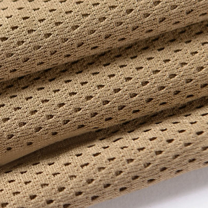 Bamboo Polyester Knitted Fabric 100d Mesh Hole Cloth 160g Quick-Drying Basketball Clothing Sportswear Bullet Fabric