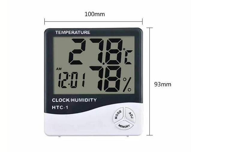 Ce RoHS Professional Thermometer Hygrometer Temperature Hygrometer HTC-1 with Low Price