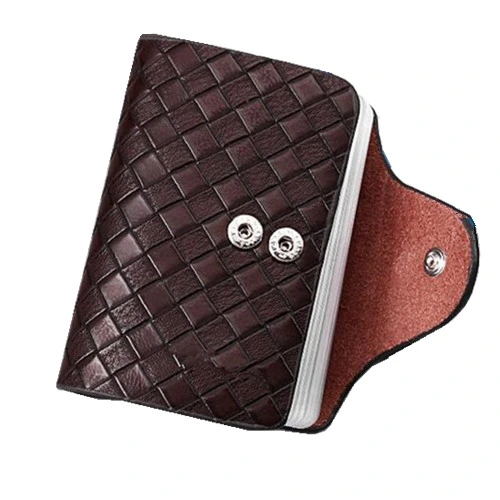 Fashion Minimalist PU Leather Slim Business Plastic Card Holder Wallet