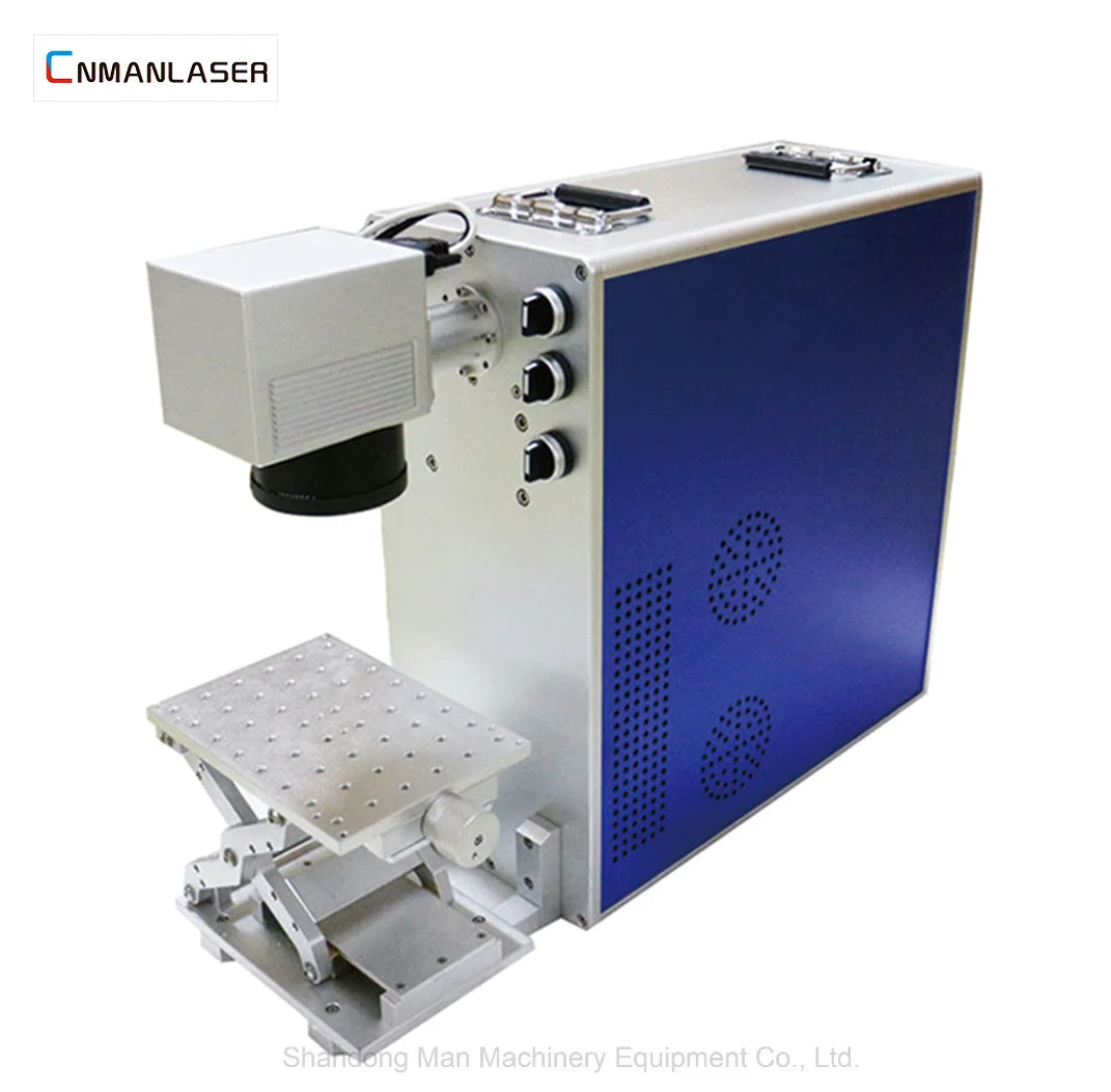 Stainless Steel Aluminum 20W 30W Desk Model Fiber Laser Marker