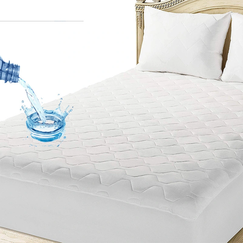 King Size Waterproof Quilted Mattress Protector Hypoallergenic Mattress Cover Pad Fitted