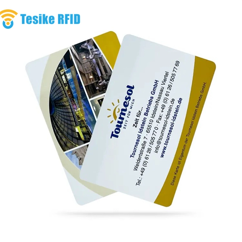 Cartões inteligentes RFID IC de segurança NFC PVC para empresas de hotéis Acesso