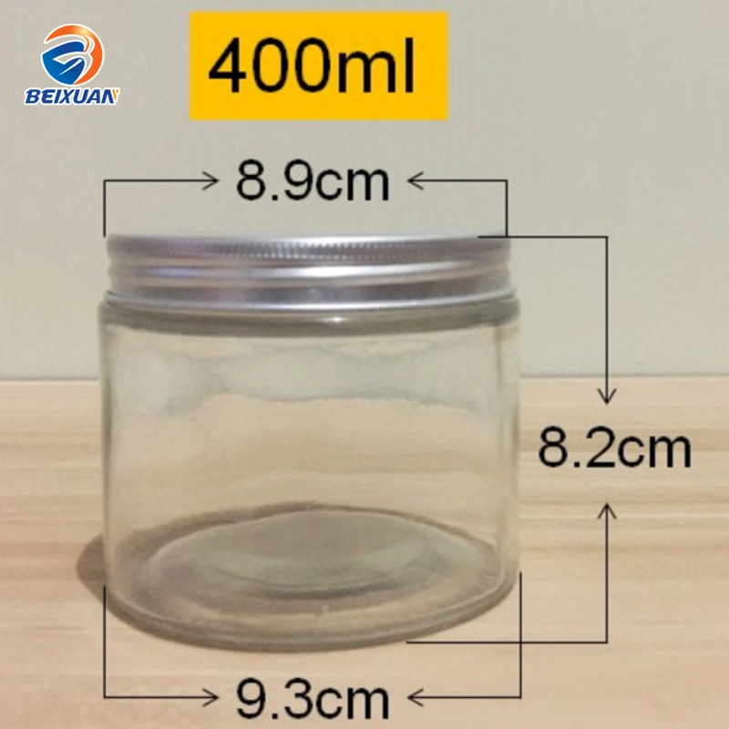 200ml Straight Round Glass Jar Aluminum Lid Sealed Jar Honey Snack Food Storage Box Seasoning