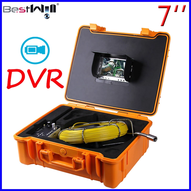 7'' Tela Digital DVR o tubo de esgoto/Vídeo/esvaziar/Câmara de inspecção Chaminé 7G