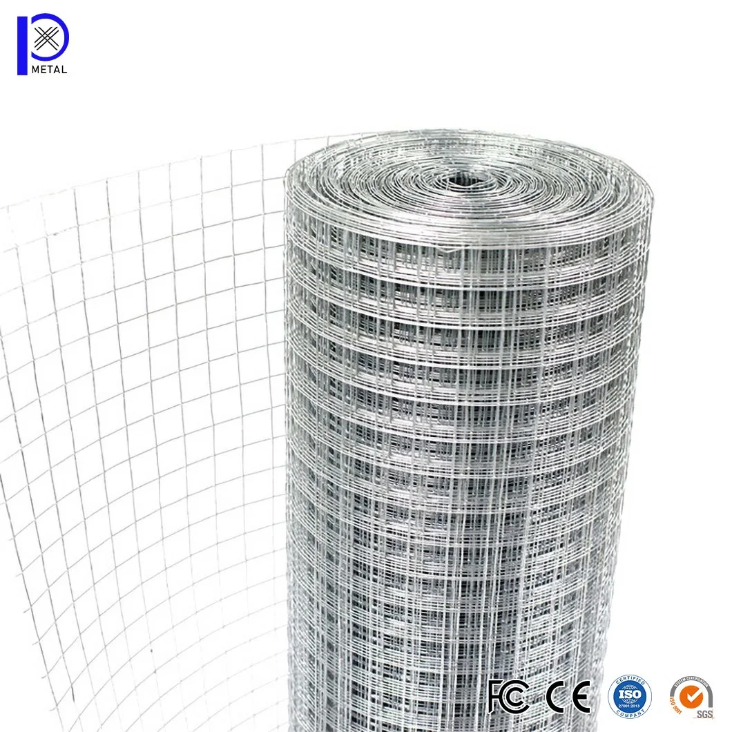 Pengxian 25.4 X 12.7 mm 1X1 12 Gauge Welded Wire Roll China Wholesalers PVC Welded Wire Mesh Used for 6 Foot Wire Mesh Fencing