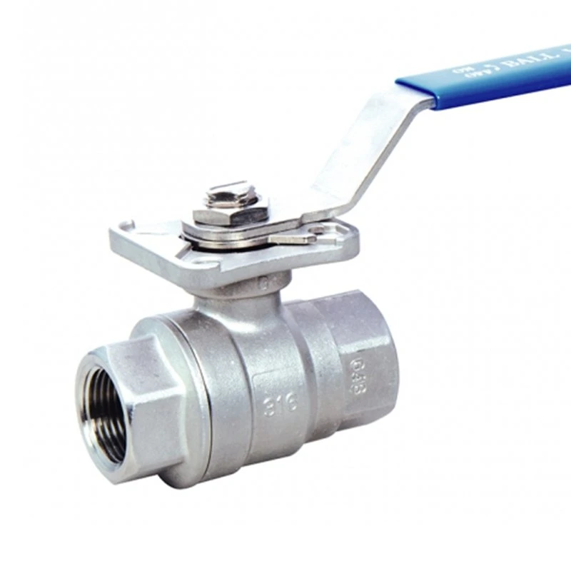 Stainless Steel 316 304 Ball Valve with Direct Mounting Flange