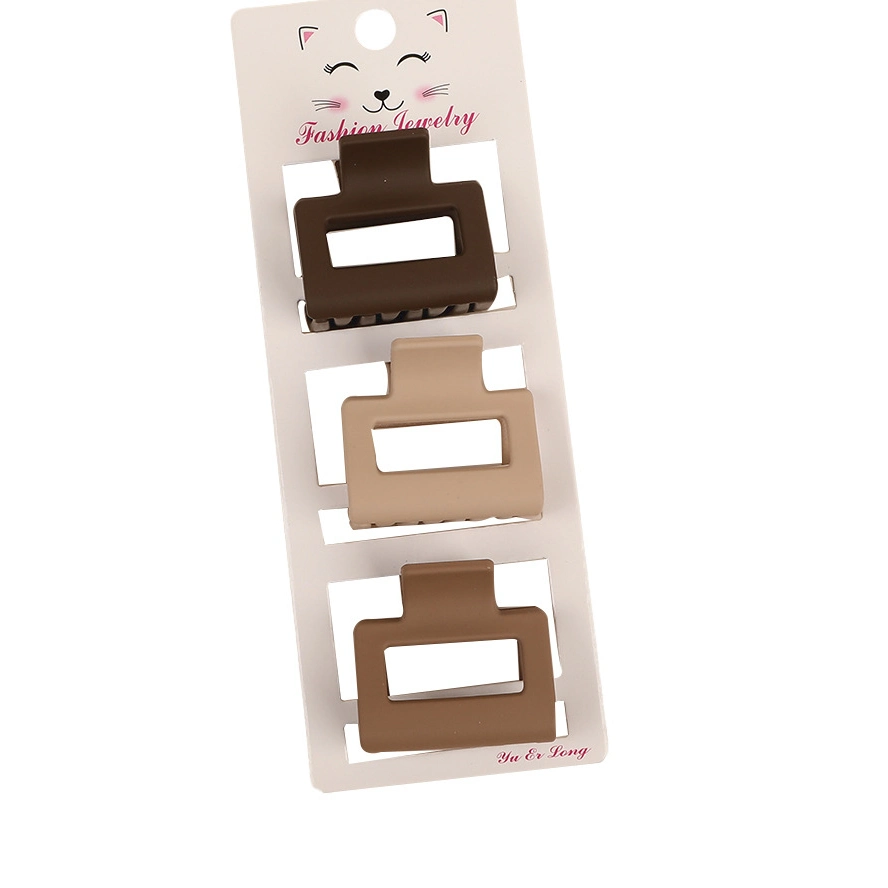 Wholesale/Supplier Korean Style Coffee Color Three Pieces Set Hair Clips for Women