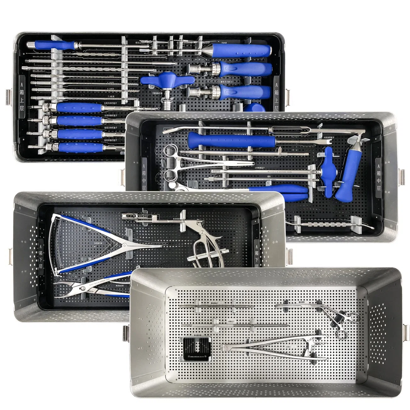 Medical Surgical Orthopedic Equipment Spinal Spina Vertebrae Fixation Instrument Set Kit