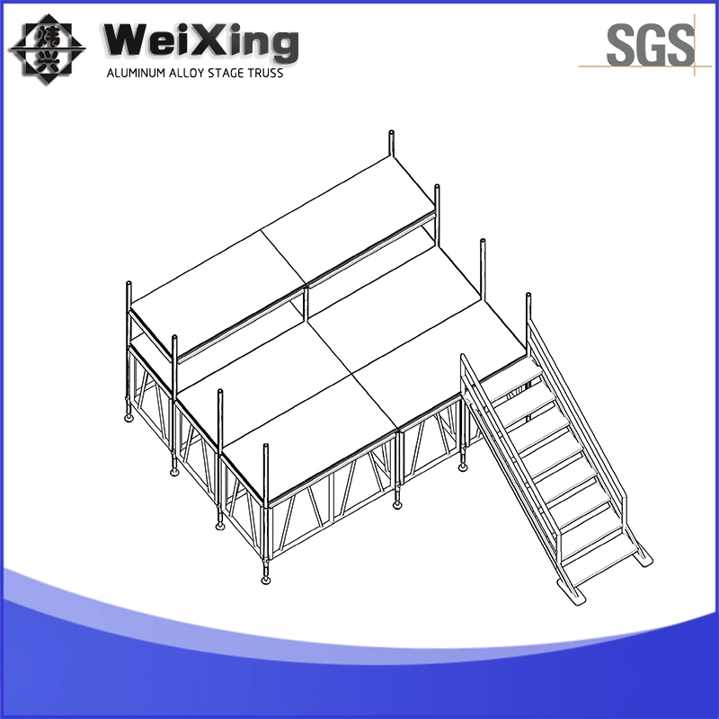 300X300mm Stage Lighting Outdoor Performance Exhibition Show Big Aluminium Spigot Flat Roof Box Truss