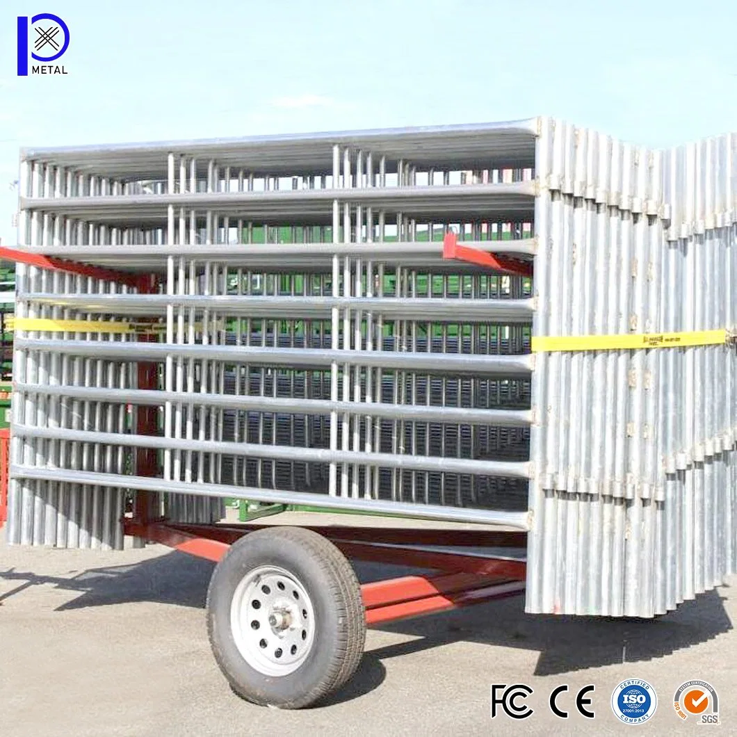 Pengxian Steel Pipe Fence Mesh China Atacadistas simples Farm Fence Trilhos quadrados de 50 x 50 mm porta de gado dupla