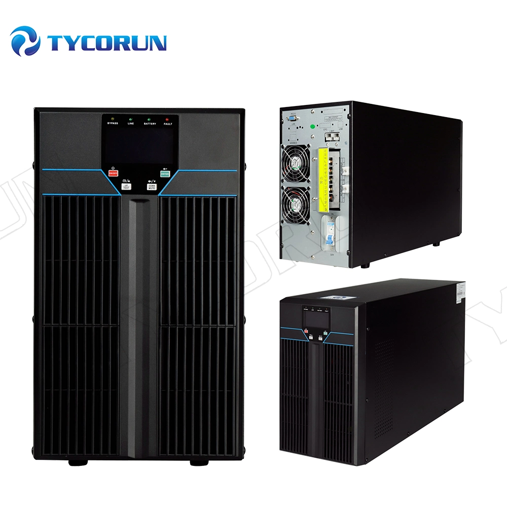 Tycorun Single Phase Low Voltage UPS Tower/Rack Mounted 1kVA/2kVA/3K/Va/6kVA/10kVA 110V/208VAC Online UPS Uninterruptible Power Supply