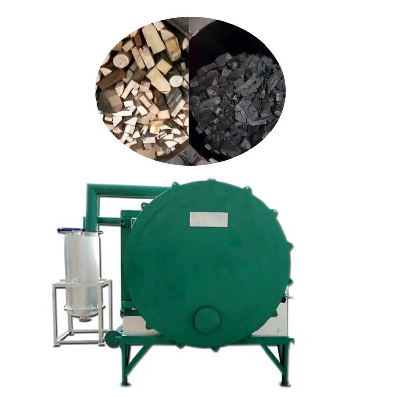 Continuous Wood Chips Rice Husk Peanut Shell Carbon Fibre Carbonization Furnace Charcoal Making Furnace