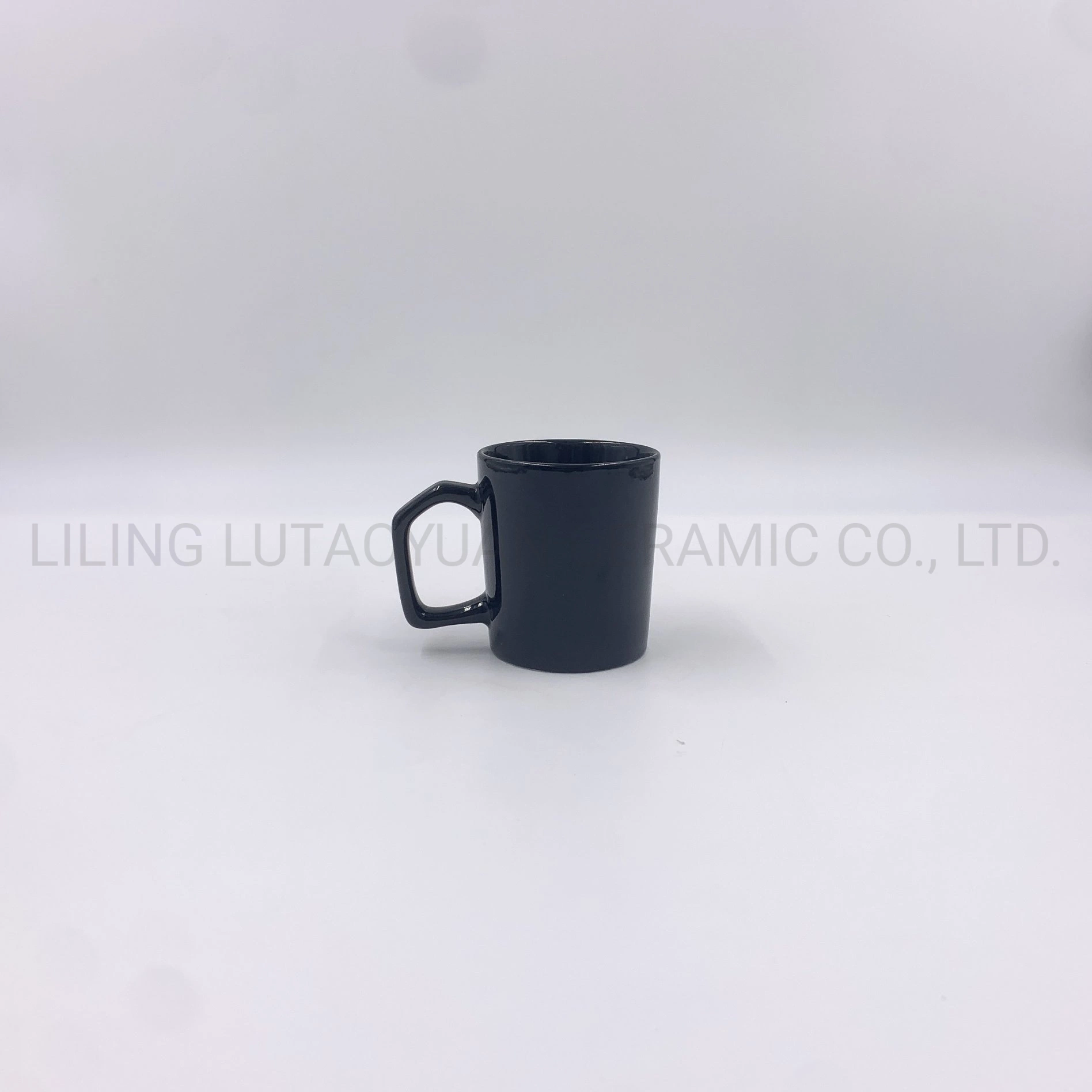 Porcelain Dinnerware Set/China Wholesale/Supplier Black Diamond Handle Coffee Mug Kitchen Utensils Decoration with Customized Color Pattern Logo and Designs