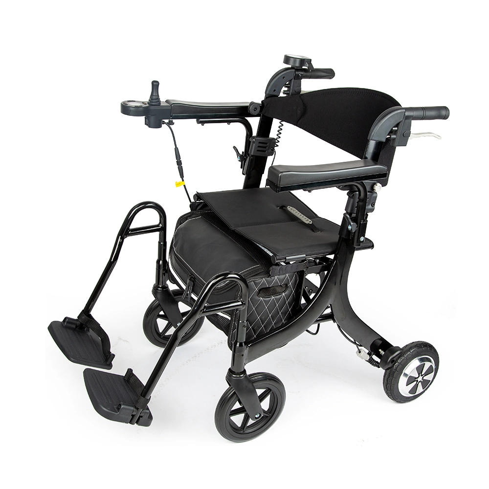 Batería de litio adultos plegable eléctrico Rollator Caminantes de coches para personas de la tercera edad