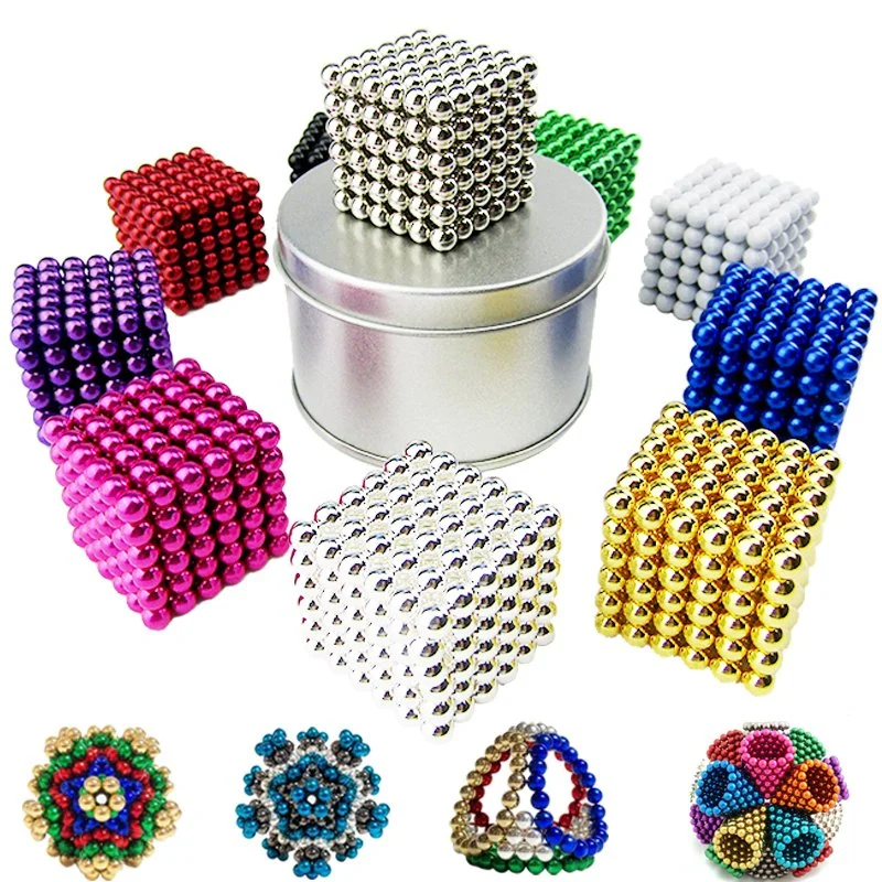 Magnetischer Kugeldurchmesser 3mm 5mm Neodym Neo Cube Magnet für Magnetisches Spielzeug