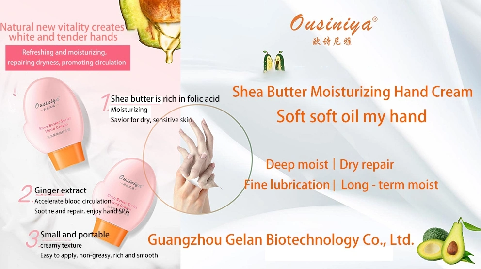 Organic Safety OEM ODM 50g Long-Lasting Nourishing Shea Butter Moisturizing Hand Cream