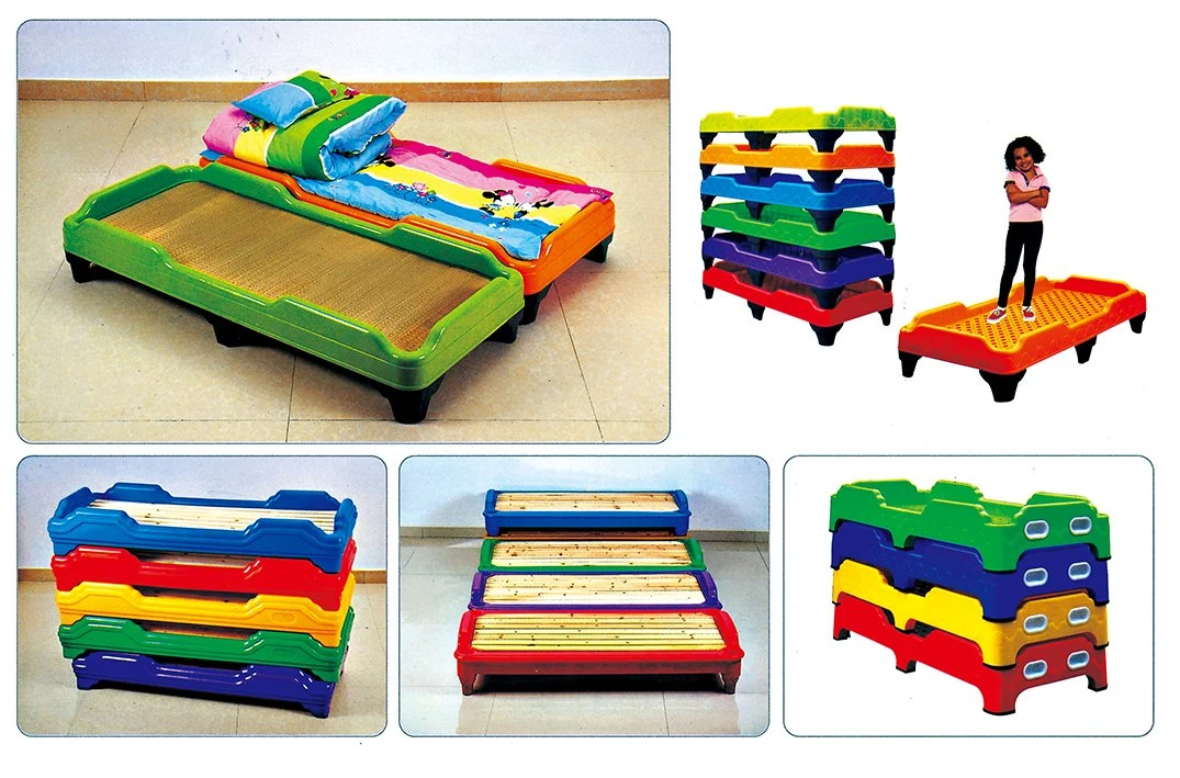 صالة نوم مشتركة للأطفال سرير أطفال بلاستيك سرير مفرد للأطفال