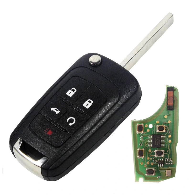 Alarma de coche llave de la caja para Chevrolet Malibu Cruze Aveo Spark Botones Sail 2/3/4/5 433MHz ID46 llave remota con cierre de puertas con chip