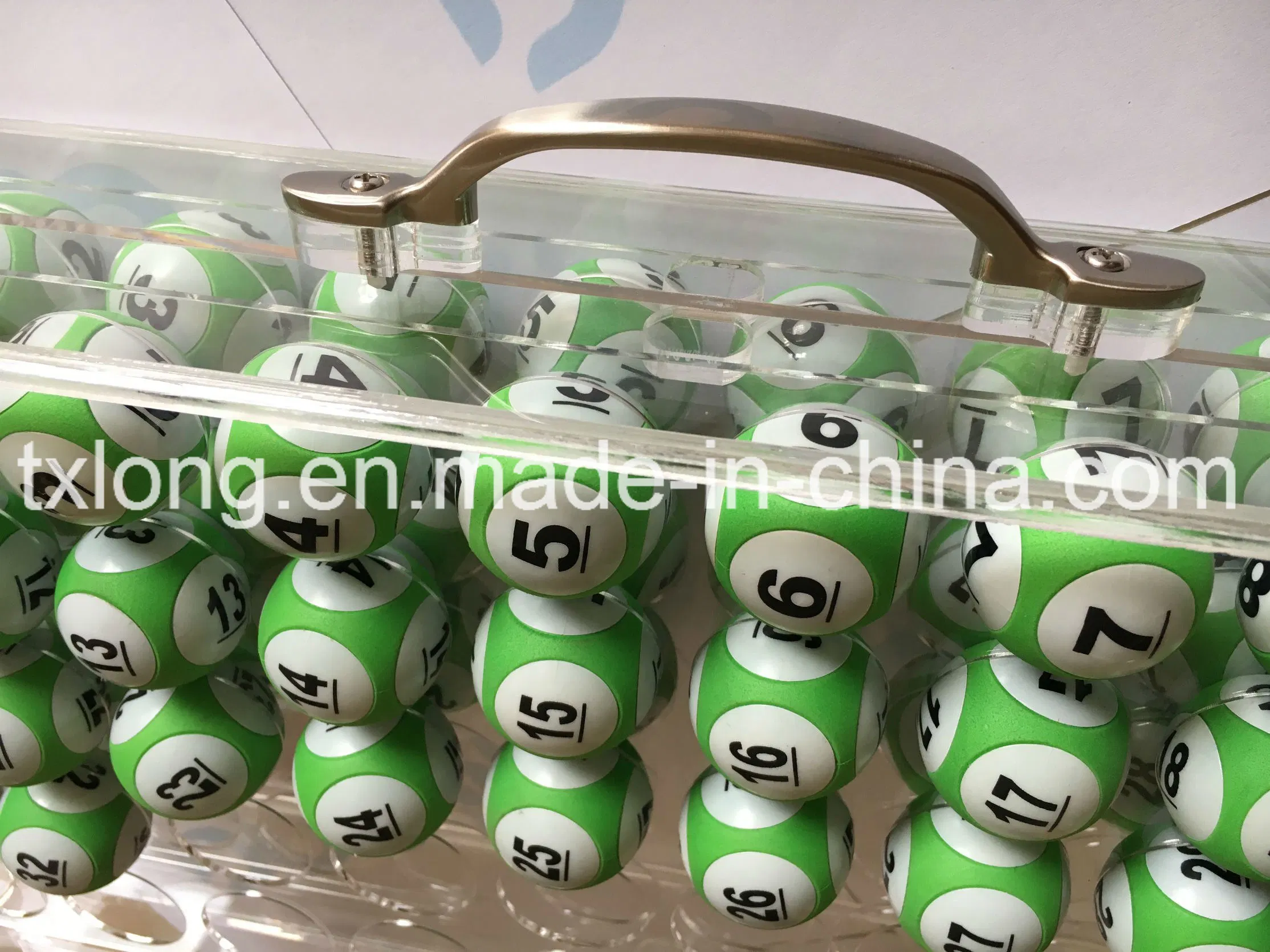 Bingo Balls Keno Ball Drawing Ball Case Acrylic Ball Set