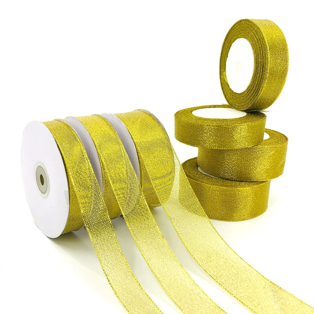 Gold Metallic Ribbon J