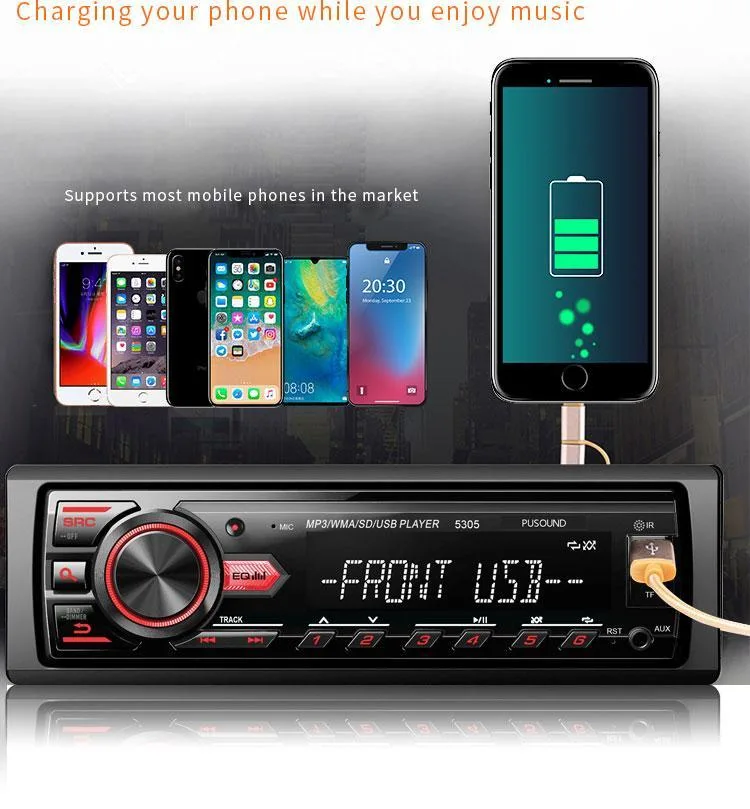 Wholesale/Supplier Car Electronics Car Audio MP3 Player with FM Bluetooth LCD Screen