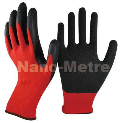 Nmsafety Palm Coated Crinkle Latex PPE Multipurpose China Wholesale/Supplier Working Glove