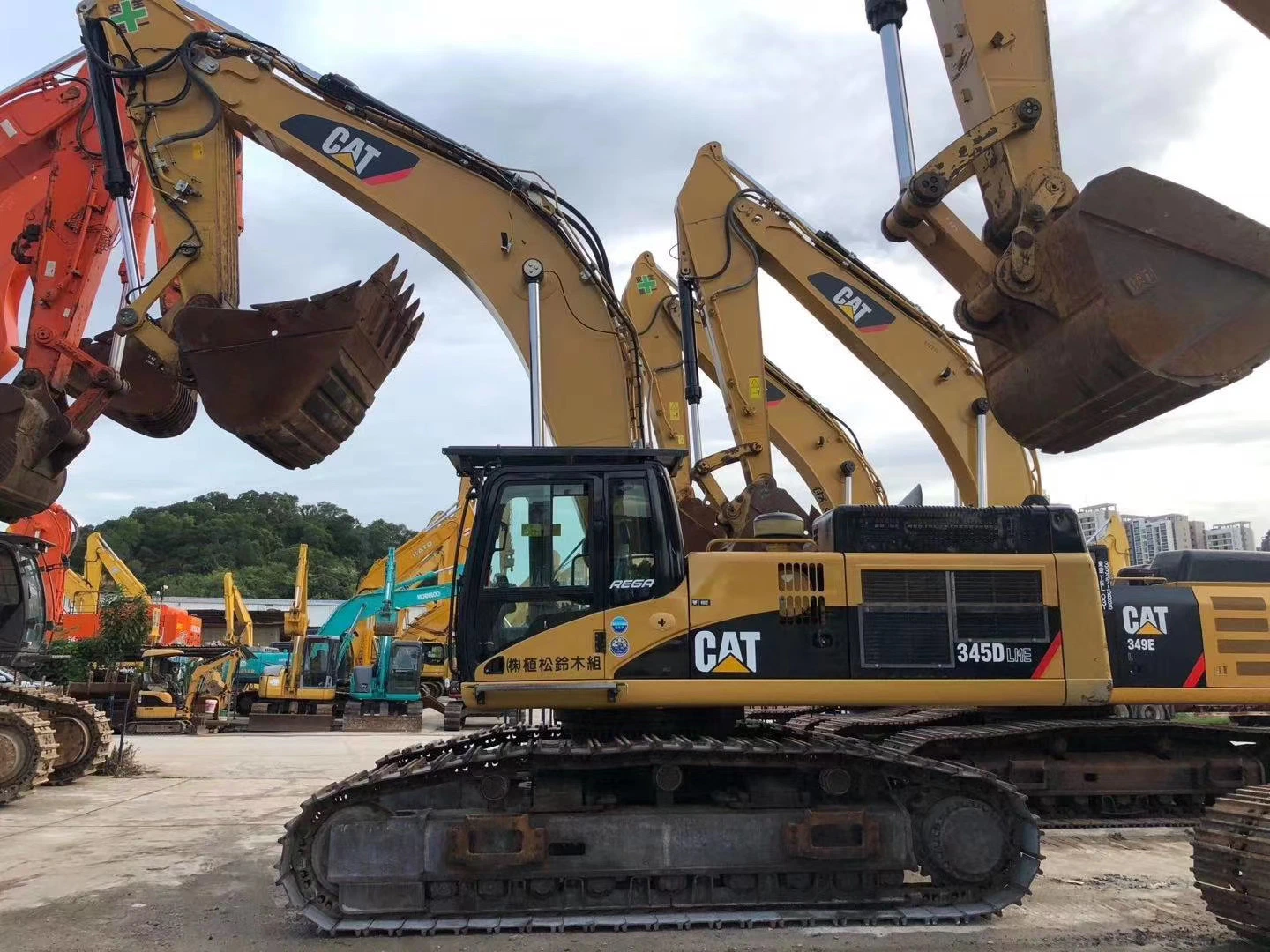 45 toneladas de máquina de construcción de excavadoras de segunda mano en movimiento de tierra Equipo Caterpillar Cat 345D Cat 345dl Cat 345D excavadora usada Excavadora