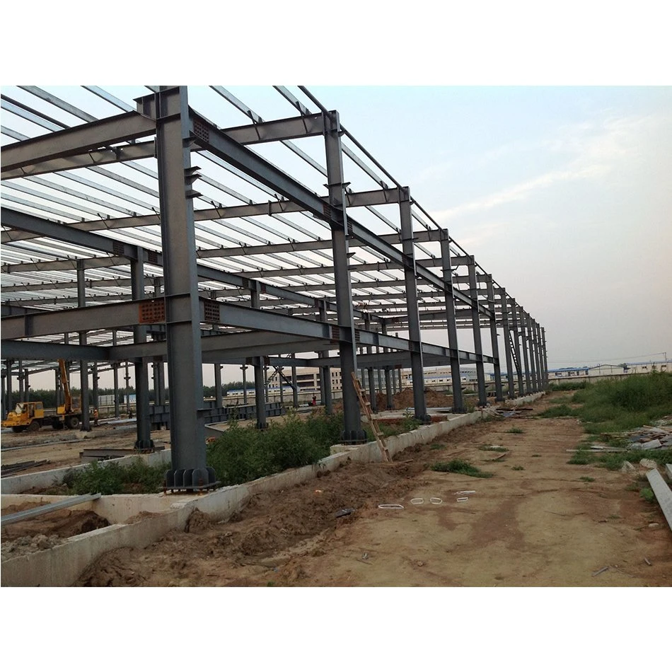 Modular Storage Building Light Prefab Metal Warehouse Structure H Beam Steel Structure