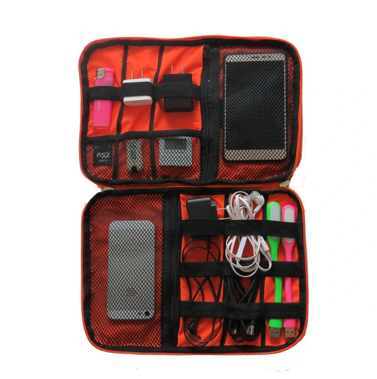 Universal Electronic Accessories Organizer, Waterproof Travel Organizer Camo Cable Bag for Phone Charger Cable Wbb10478