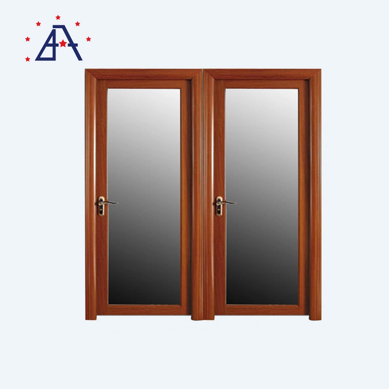 3D Realistic Wood Grain Aluminium Casement / Sliding Window with Mosquito Screen