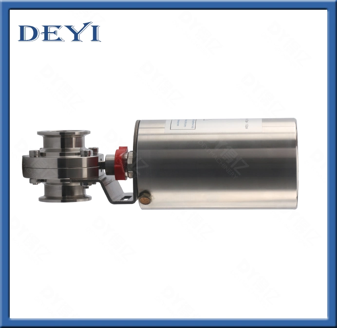 Stainless Steel Sanitary Aluminum Actuator Butterfly Valve (DY-V022)