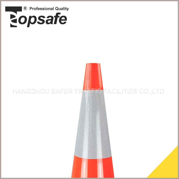 Red Color PVC Road Safety Cone/Reflective PVC Cone/Reflective PVC Traffic Cone