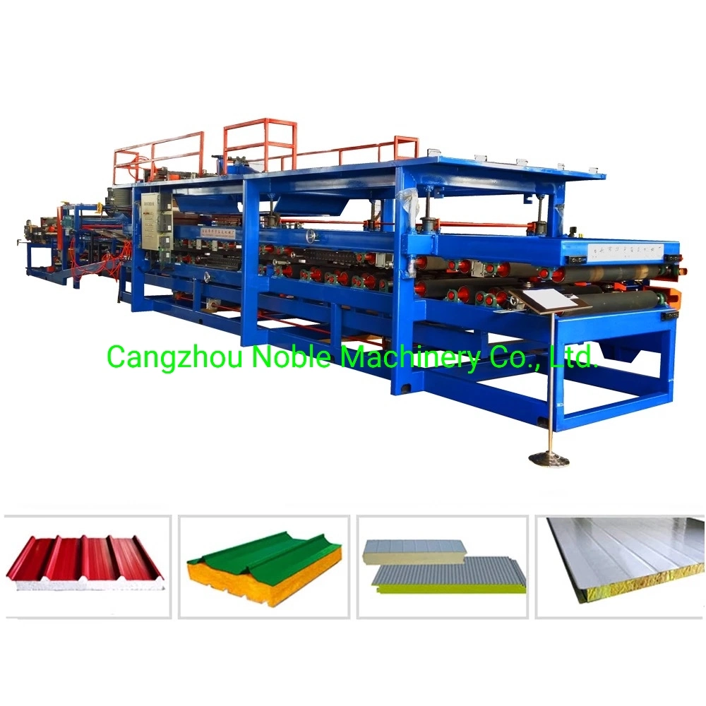 New EPS Rock Wool Polyurethane Sandwich Roll Forming Machine Panel Production Line Manufacturer