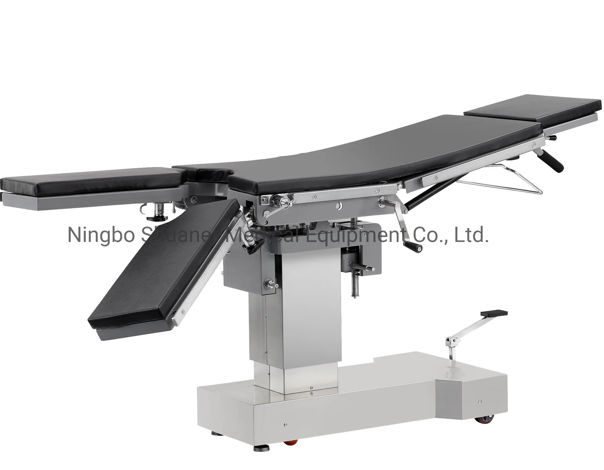 Medical Surgical Operation Bed Manual Side Control Type Hydraulic Operating Table