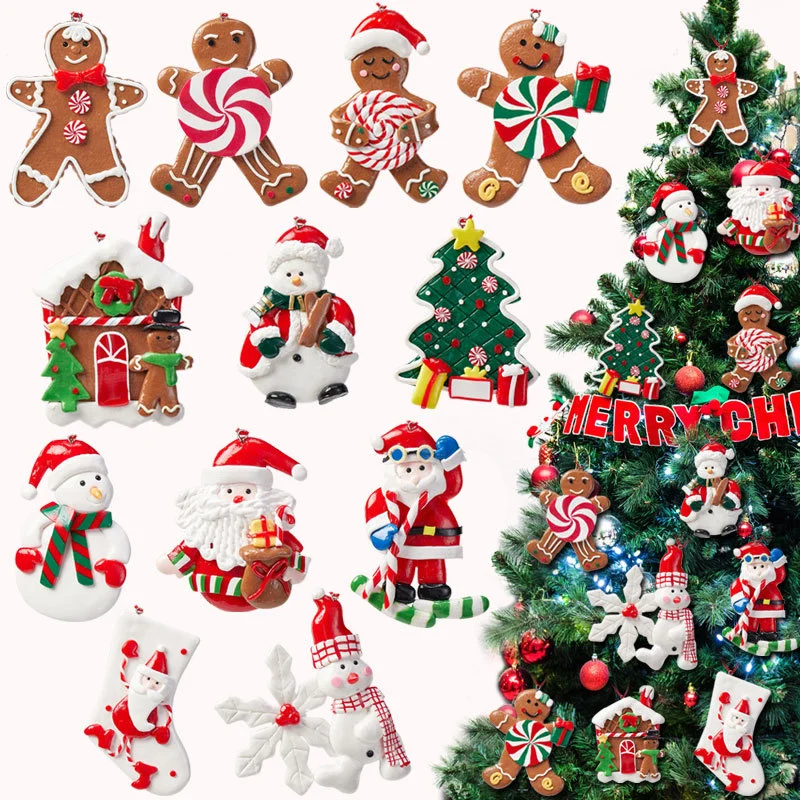 Popular Creative Christmas PVC Pendant Christmas Tree Ornaments Decoration Gift