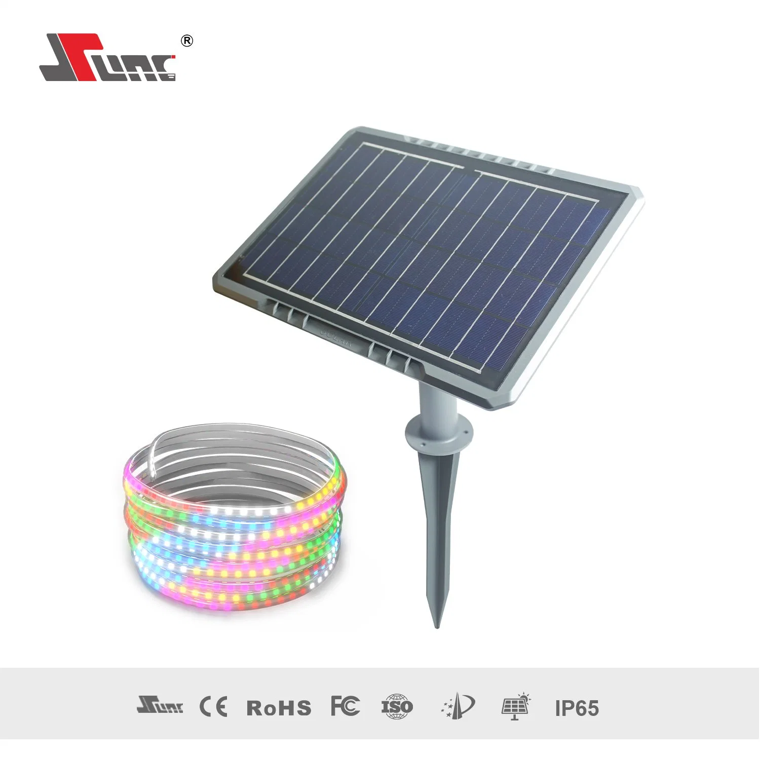 SMD5050 a Level Polycrystalline Silicon Solar LED Strip Lights with Remote