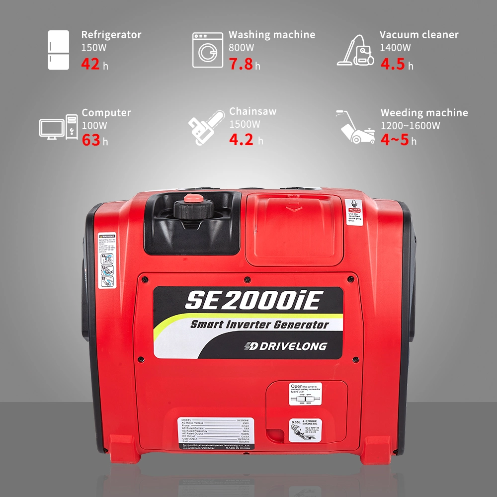 Factory 2kw CE Portable Power Petrol Gasoline Generators Inverter with Stocks in Germany