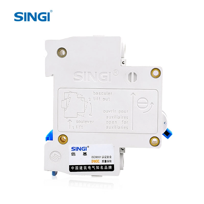 Electric Type Singi Electrical Circuit Breaker Single Phase MCB Air DC Manufacture Dz47-63