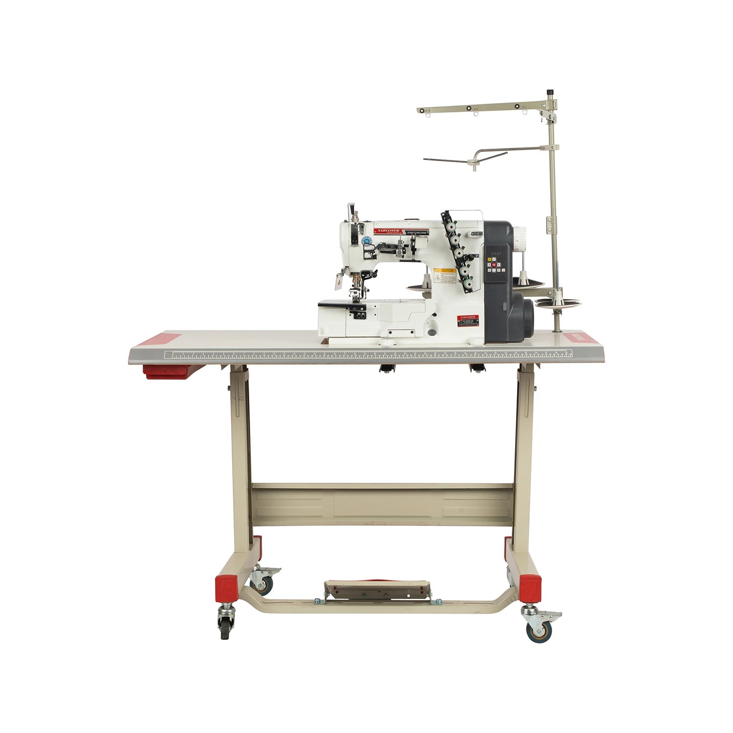 SZ-562e-01 Cama plana automática Corte e costura de cobertura elétrica Interlock Industrial Sewing Máquina para pano