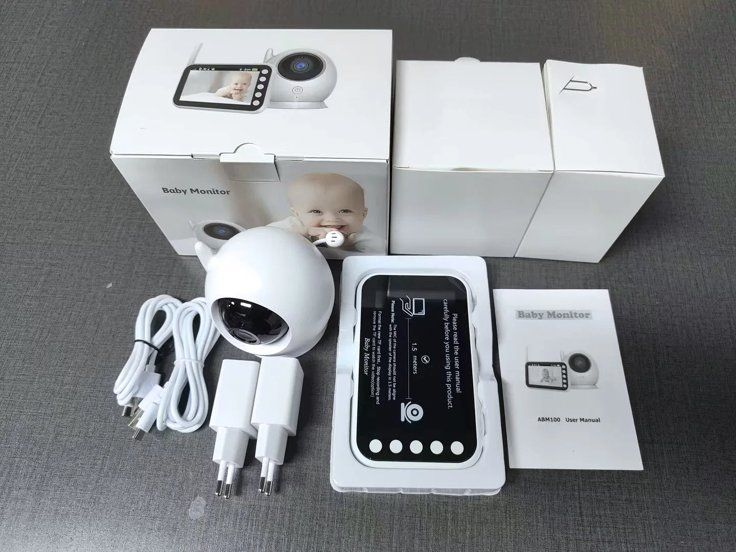 4.3inch Baby Monitor 2.4GHz Wireless Wide Angle Lens Two-Way Talkback Night Vision Baby Watching Camera