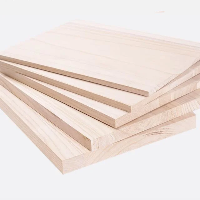 Top Quality Solid Wood Paulownia Edge Glued Board for Coffin Packaging Box Furniture